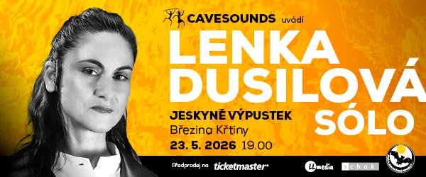 Lenka Dusilová - koncert, jeskyně Výpustek | Projekt Cavesounds